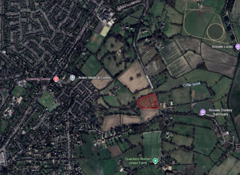 Knowle Postcode The Site - Warwick Road Knowle